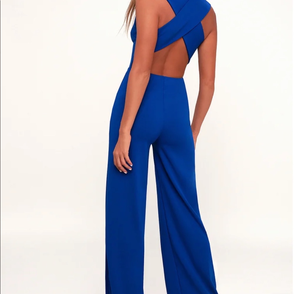 Lulu’s Blue Jumpsuit.  Size XS.  Tried on for pre Covid party.  Never worn.